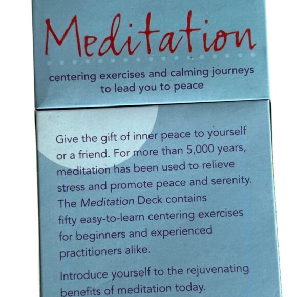 Meditation Cards 50 Centering Exercises Calming Visualization Serenity Set - Picture 3 of 4